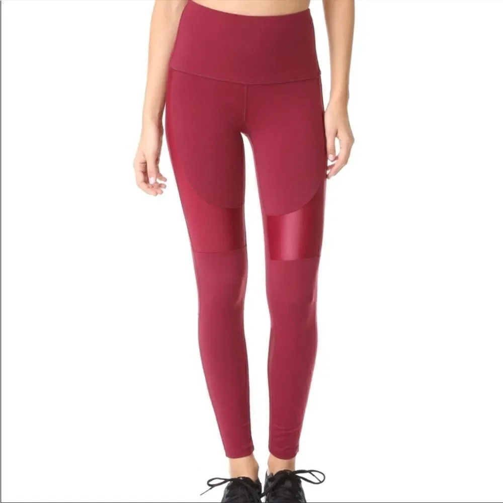 SPLITS59 MOJAVE FARRAH HIGH WAIST MOTO ACTIVE LEGGINGS SIZE MEDIUM